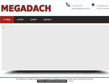 Tablet Screenshot of megadach.pl